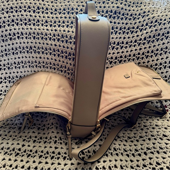 Calpak Beige Star-Patterned Backpack - Picture 3 of 5